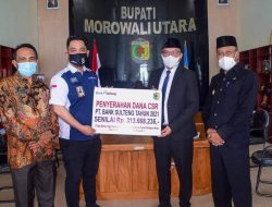 Bank Sulteng Cabang Kolonodale serahkan Dana CSR ke Pemda Morut