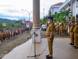 Pimpin Apel Perdana 2022, Bupati Morut Ingatkan ASN Tingkatkan Disiplin