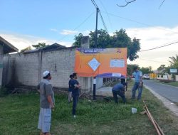 Perjelas Status Kepemilikan Program LC, Dinas PUPRP Pasang Spanduk Informasi