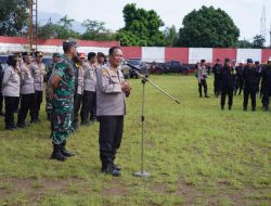 Polri Kerahkan Ribuan Personel Bersihkan Puing-puing Pasca Gempa Cianjur