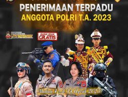 Kabar Gembira, Penerimaan Anggota Polri Kembali Dibuka Secara Serentak