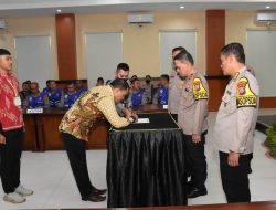 Polda Sulteng Gelar Penandatangan Pakta Integritasi Penerimaan Polri 2023