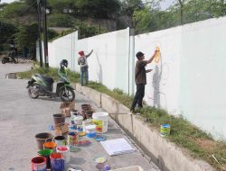 Bawa Pesan Kamseltibcar lantas, Ditlantas Polda Sulteng Gelar Lomba Mural