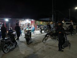 Brimob Polda Sulteng Laksanakan Patroli Disejumlah Titik Rawan di Kota Palu