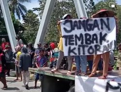 Demo Tolak Peti, Massa Aksi Desak Polisi Tangkap Oknum Kades, Aparat hingga Pemodal