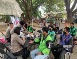 Kesehatan Pengemudi Ojek Online di Sulawesi Tengah Diperiksa