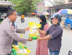 Warga Parigi Moutong Sambut Gembira Gerakan Pangan Murah Polres