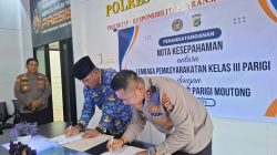 Polres Parigi Moutong dan Lapas Parigi Resmi Teken MoU Perkuat Pengamanan
