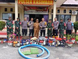 Polsek Kasimbar Tertibkan PETI di Desa Posona, Alat Tambang Diamankan