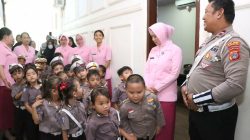 Mako Polres Parimo Riuh Tawa Anak TK, Kapolres Kenalkan Polisi sebagai Sahabat