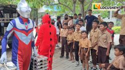 Program MBG Masuk Sekolah dengan Badut, 184 Siswa Antusias