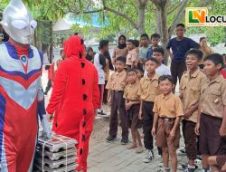 Program MBG Masuk Sekolah dengan Badut, 184 Siswa Antusias
