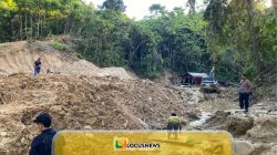 Polres Parigi Moutong Sita Excavator di Lokasi Tambang Emas Ilegal Kasimbar