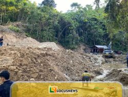 Polres Parigi Moutong Sita Excavator di Lokasi Tambang Emas Ilegal Kasimbar