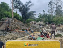 Ricuh Penertiban PETI Parimo, Penambang Lempari Petugas Saat Alat Berat Disergap