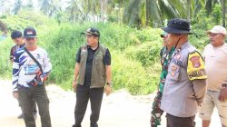 Wabup Parimo Tinjau Normalisasi Sungai Air Panas, Proyek Rampung