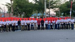 Bendera 81 Meter Dibentang di Poso, Overland Bhayangkara Ikut Meriahkan